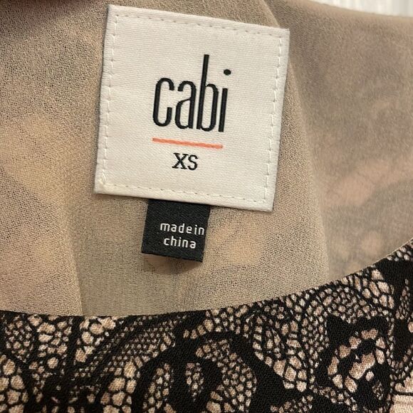CAbi Monaco Black Lace Tunic Cami #3278 - Picture 7 of 10